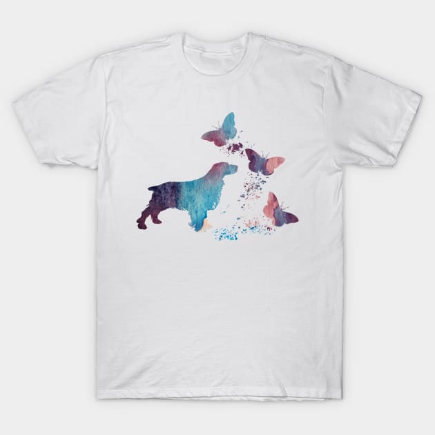 Spaniel Art T-Shirt by TheJollyMarten